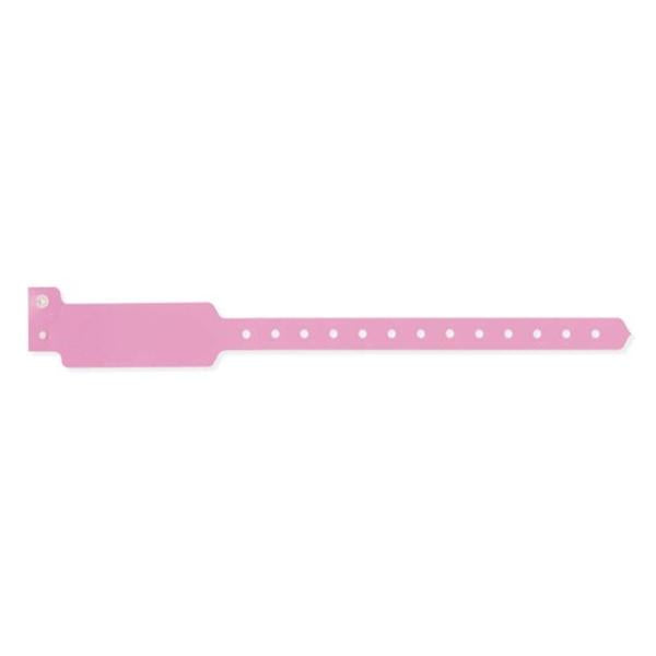 Wristband Identification Sentry Polyester Pedi Pink Write On 500/Bx